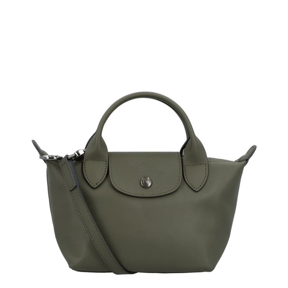Longchamp Le Pliage Xtra Leather Crossbody, Green - Excellent